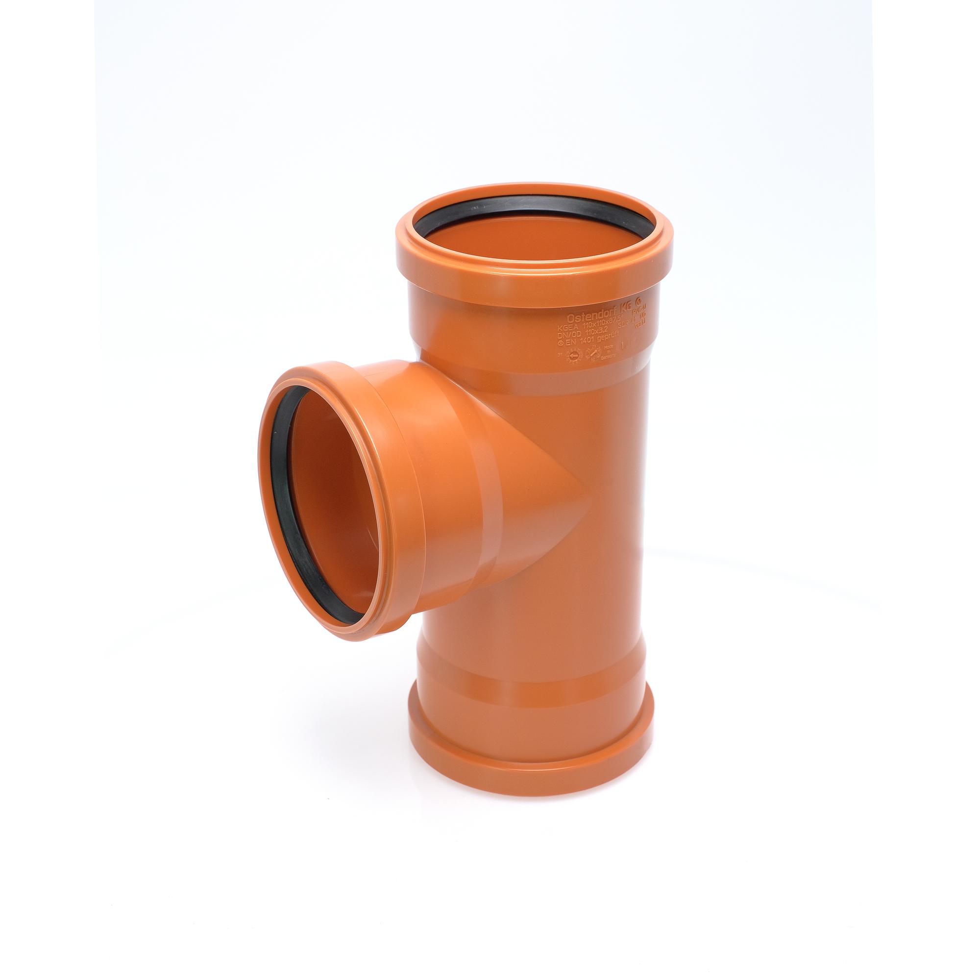 Тройник 110 87 град., трехраструбный, для наружной канализации