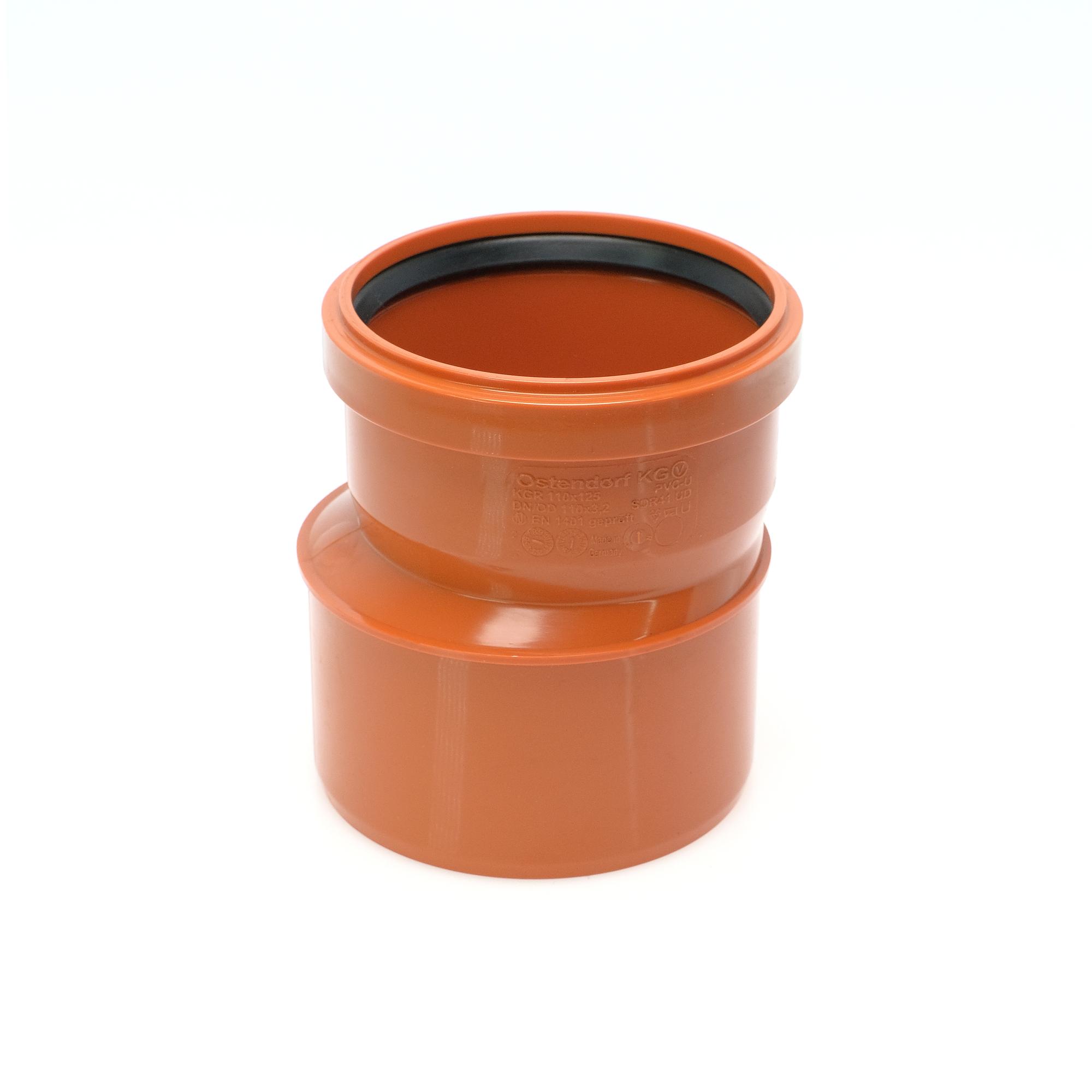 Редукция 125х110 ПВХ для наружной канализации