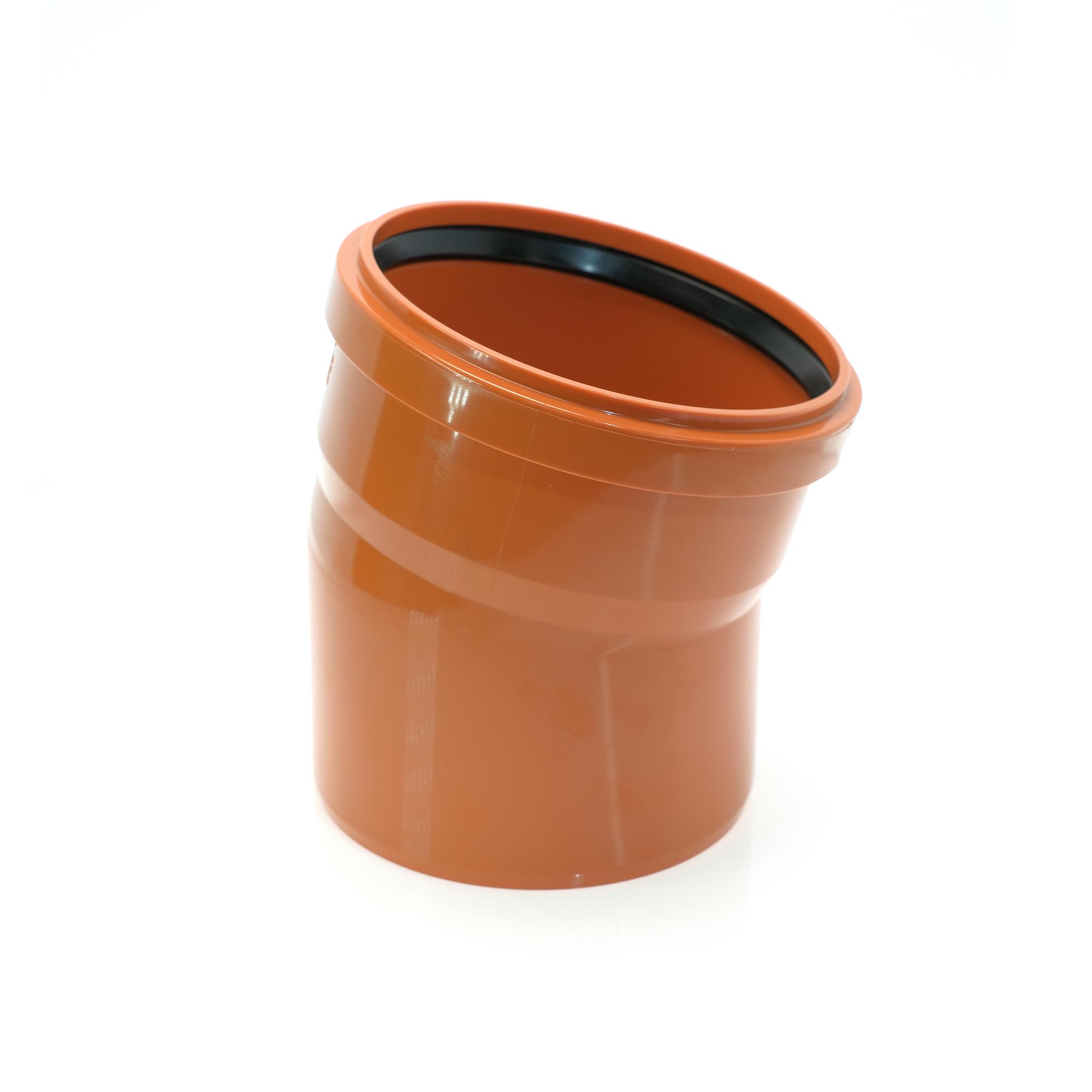 Отвод 160 15 град., для наружной канализации