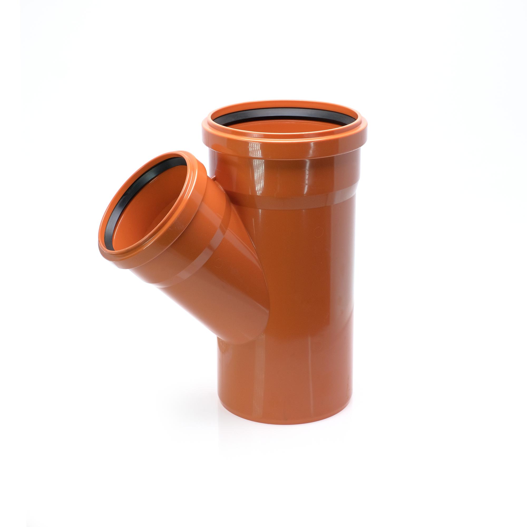 Тройник 160х125 45 град., для наружной канализации