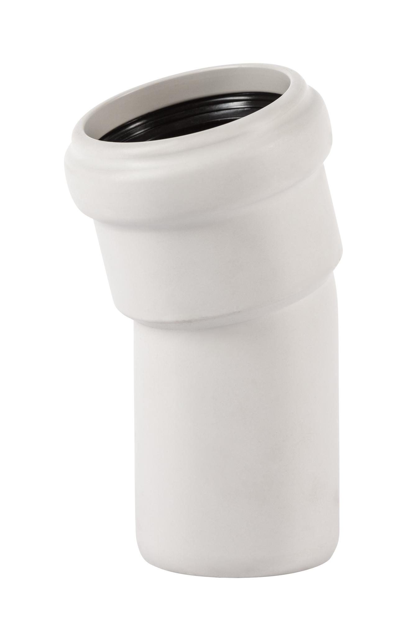 Отвод 50 15 град, для бесшумной канализации