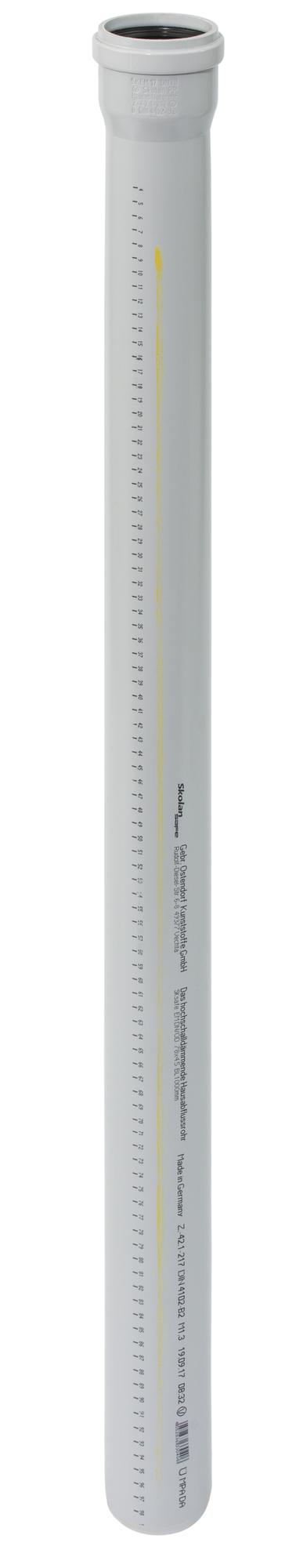 Труба канализационная 75x1000 мм SKEM однораструбная, бесшумная