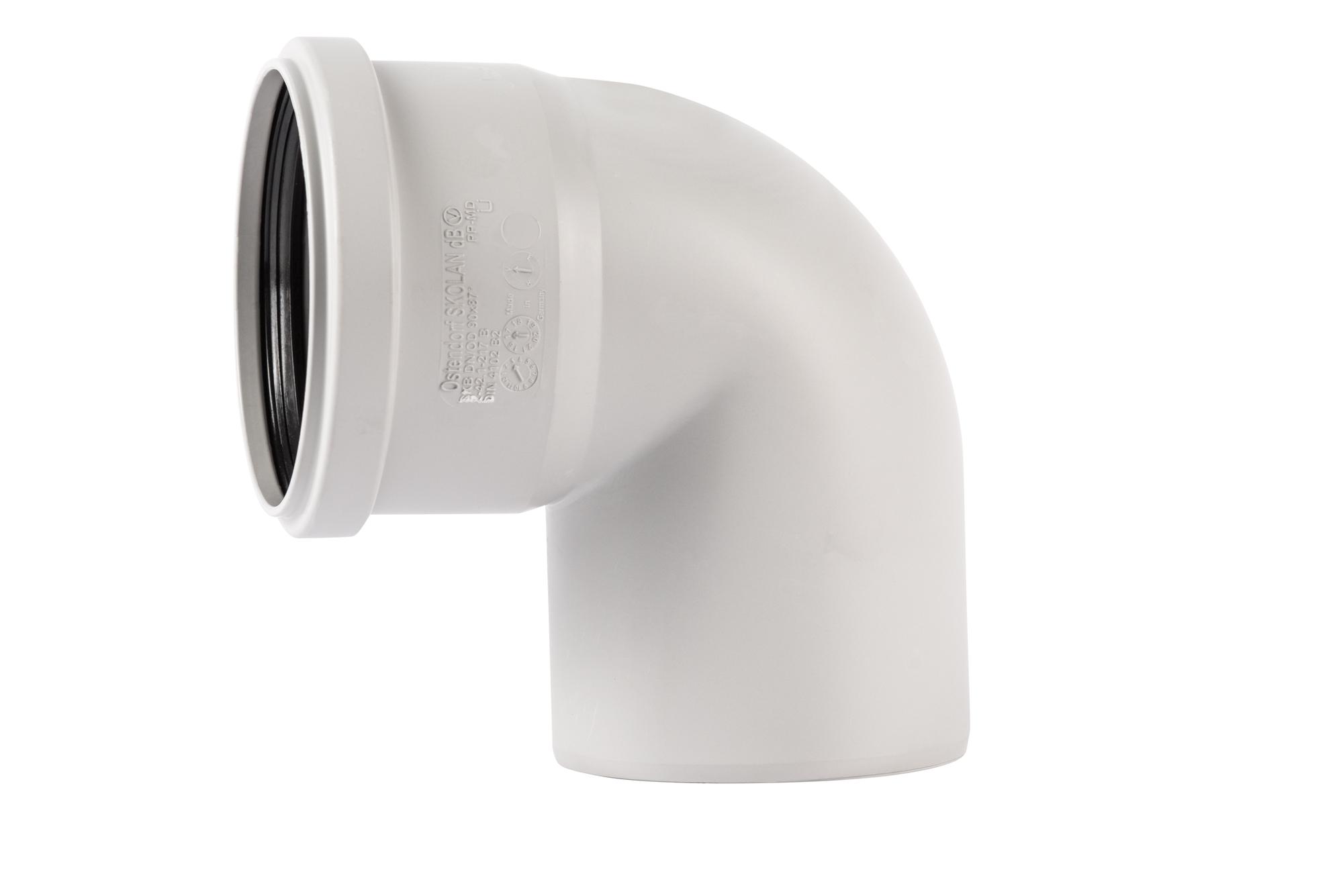 Отвод 90 87 град, для бесшумной канализации