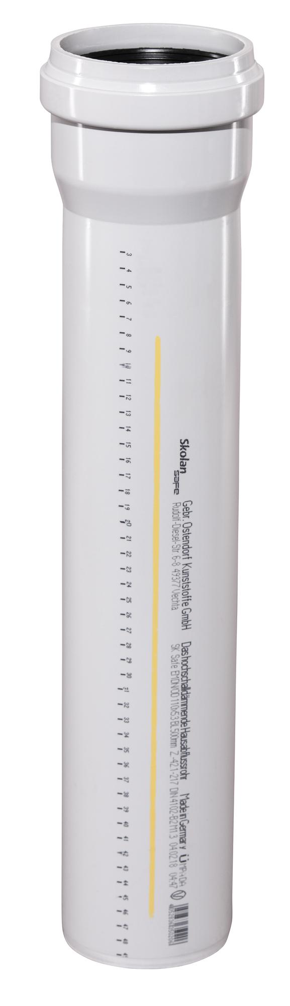 Труба канализационная 110x500 мм SKEM однораструбная, бесшумная