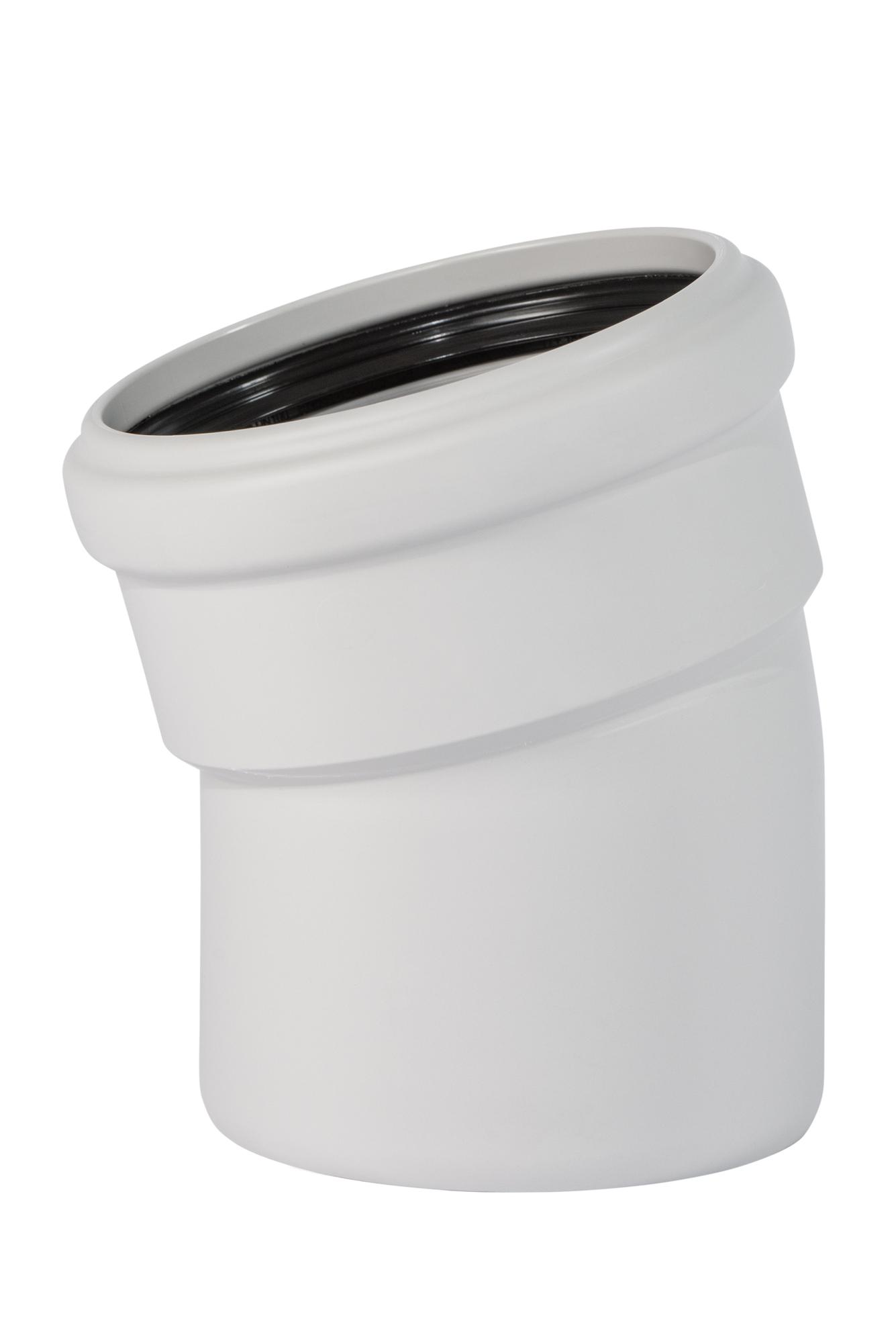 Отвод 110 15 град, для бесшумной канализации