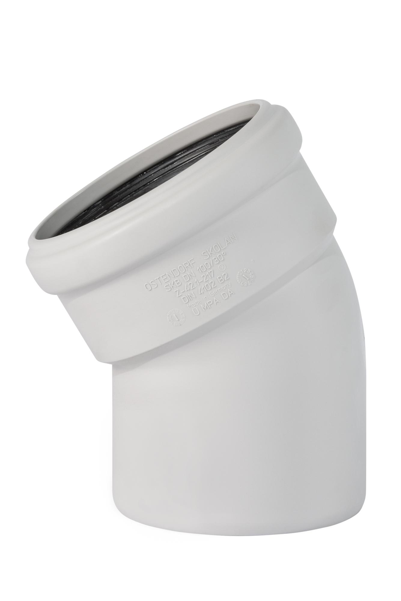 Отвод 110 30 град, для бесшумной канализации