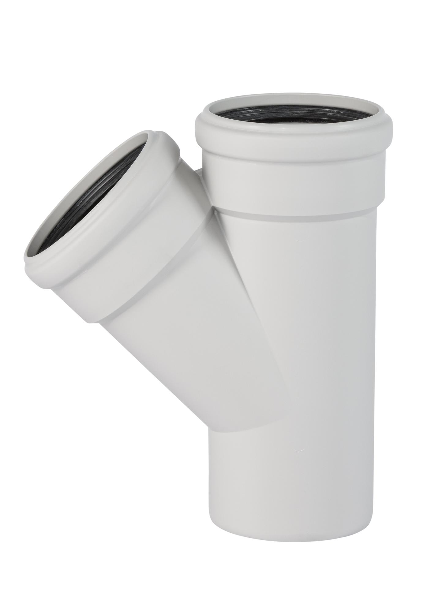 Тройник 110 45 град, для бесшумной канализации