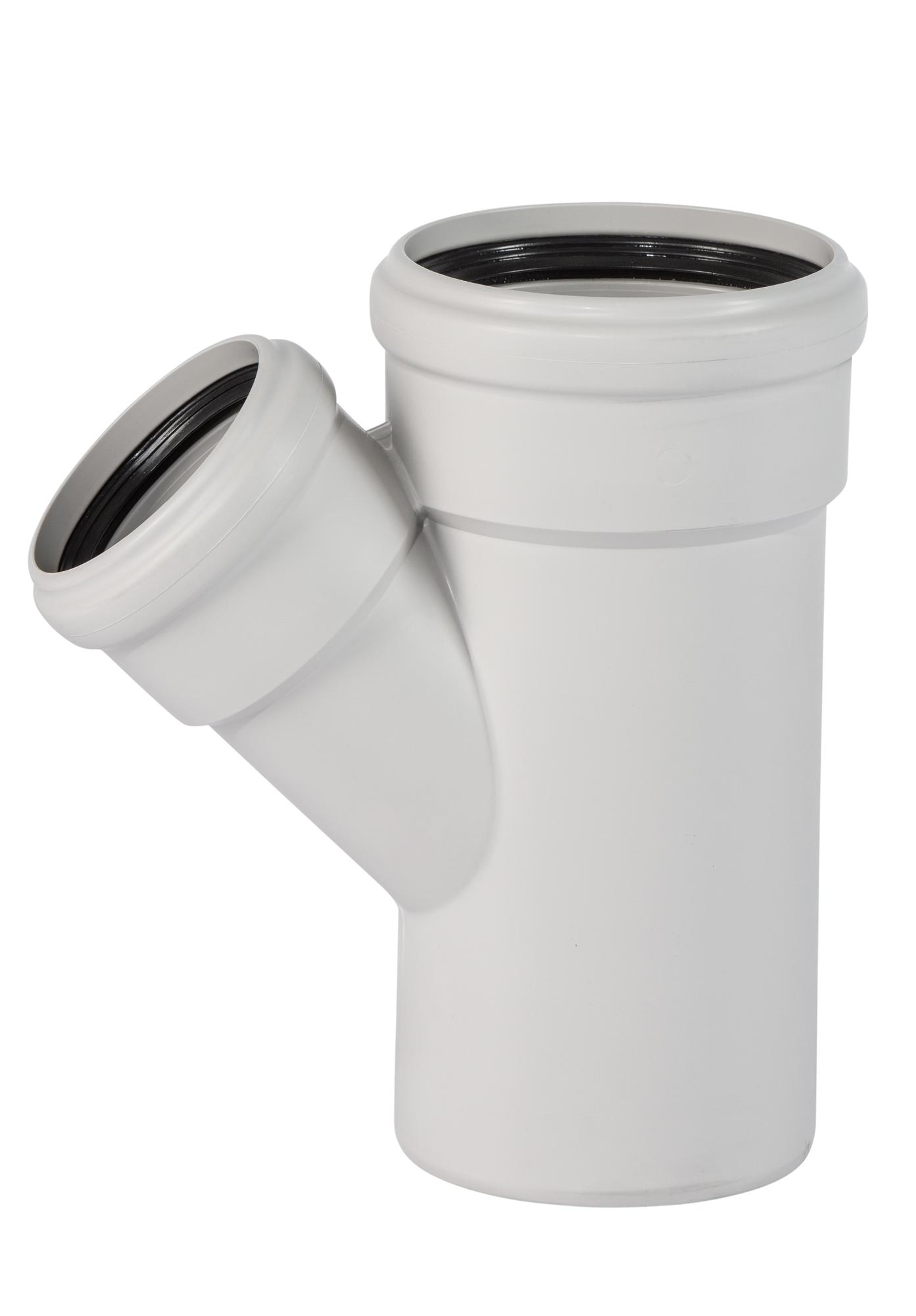 Тройник 110х75 45 град, для бесшумной канализации