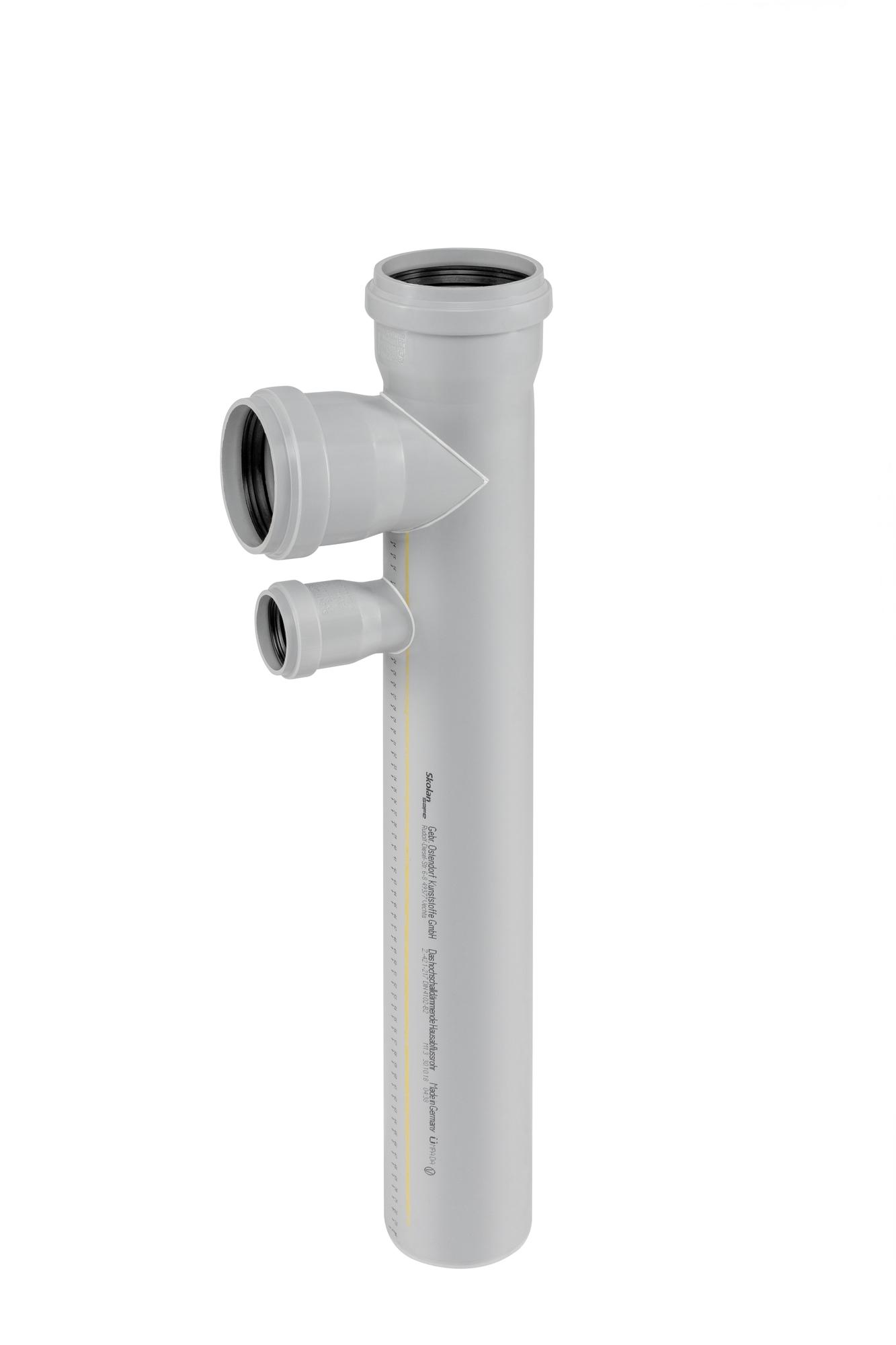 Крестовина 110х110х50 87 град двухуровневая, плоская, канализационная