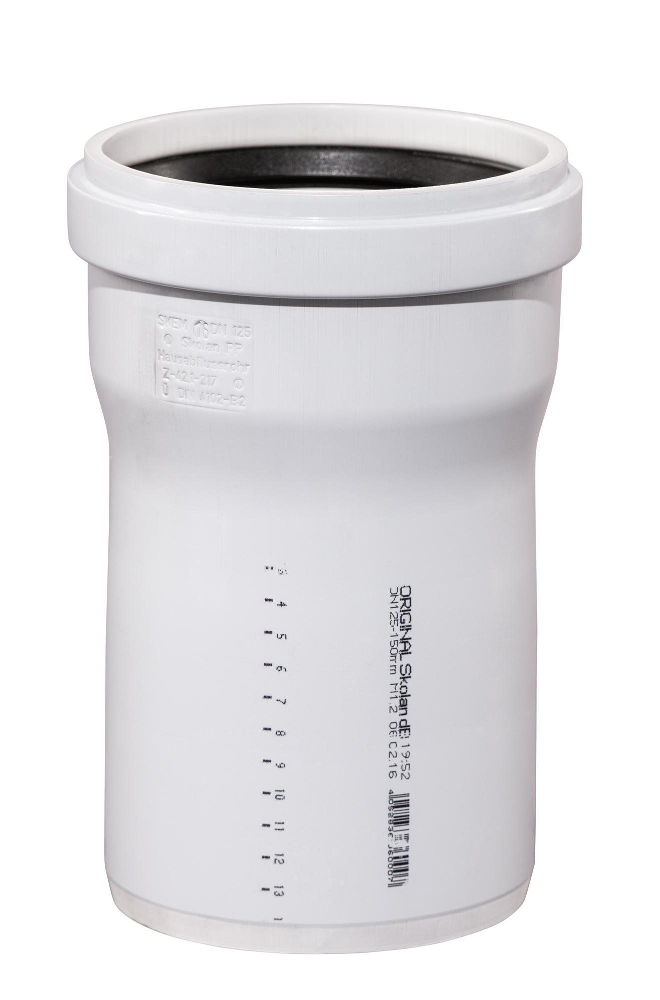 Труба канализационная 125x150 мм SKEM однораструбная, бесшумная