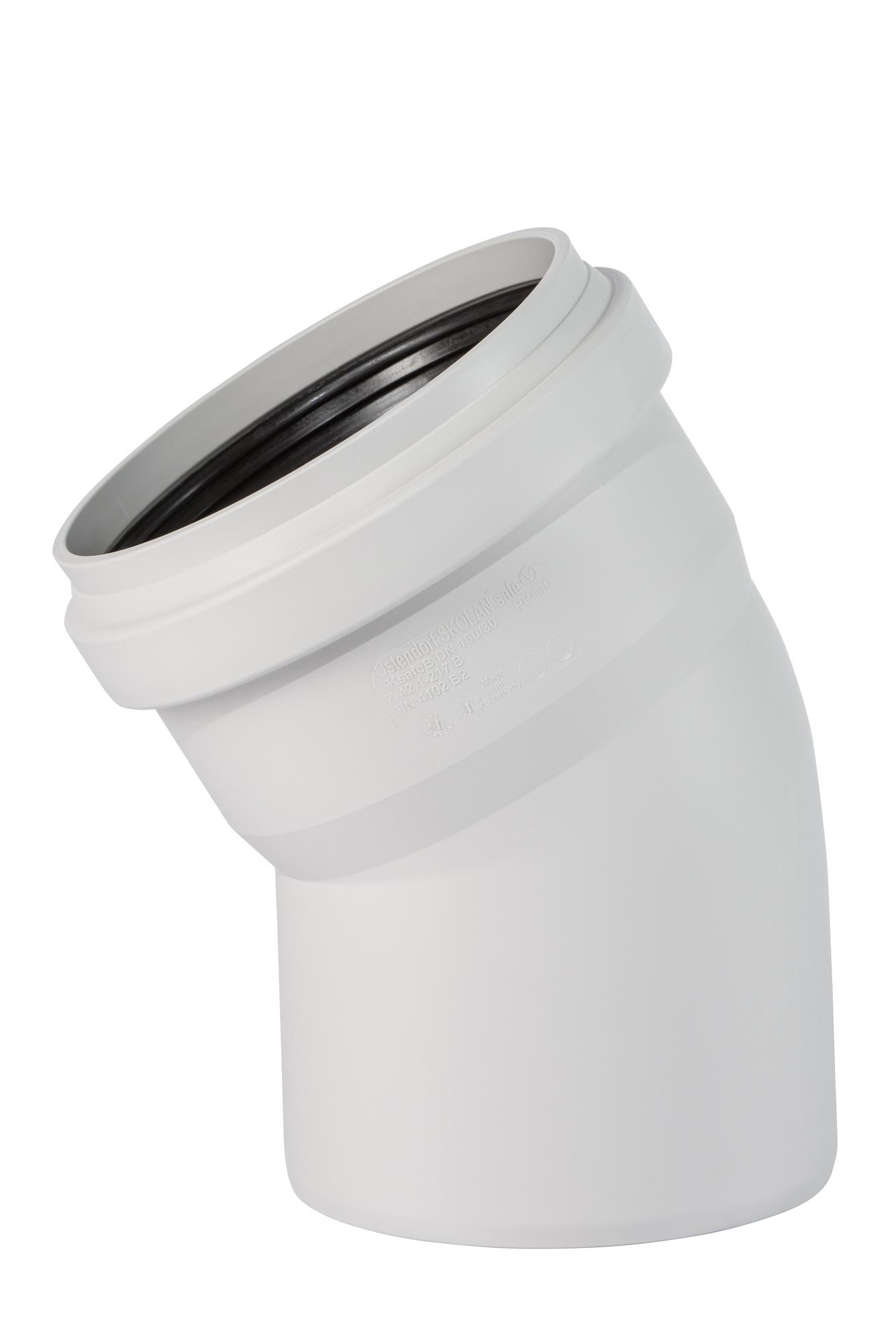 Отвод 160 30 град, для бесшумной канализации