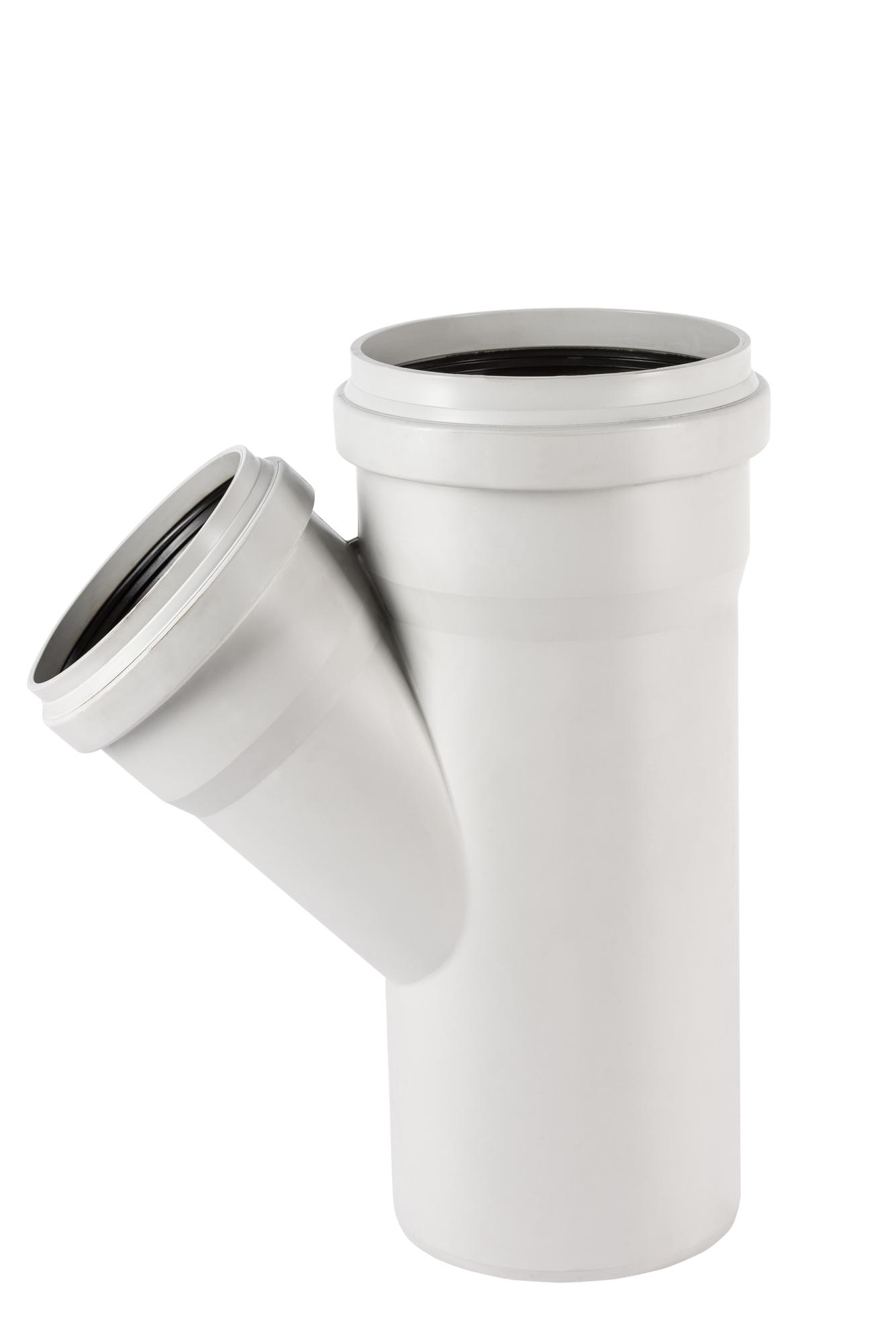 Тройник 200х150 45 град, для бесшумной канализации