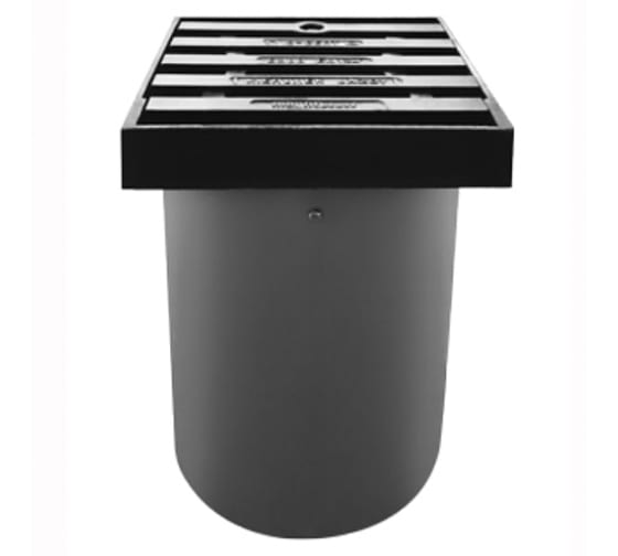 Дождеприемник TL-400 для подъемной трубы тип 425, чугунная решетка и телескопическа труба D400 - 40t / TL-400