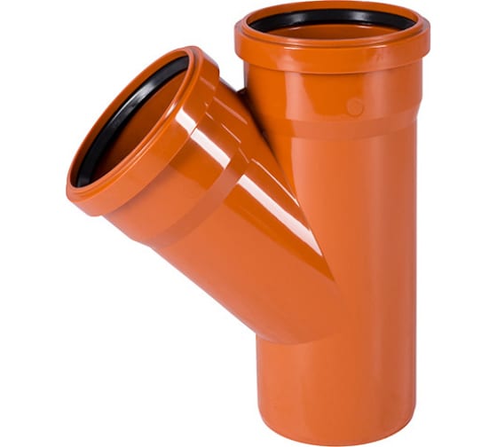 Тройник 400 87 град., для наружной канализации