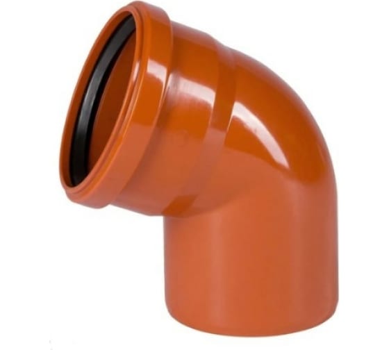 Отвод 110 67 град., для наружной канализации