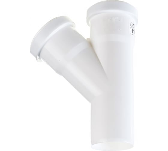 Тройник 50 87 град, канализационный, белый