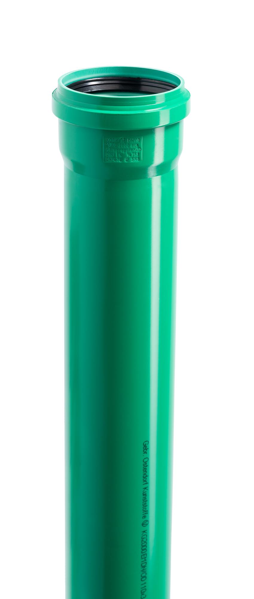 Труба канализационная 110x1000 мм KG2000EM SN10 для ливневой канализации