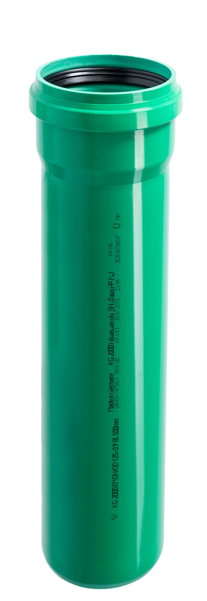 Труба канализационная 125x500 мм KG2000EM SN10 для ливневой канализации