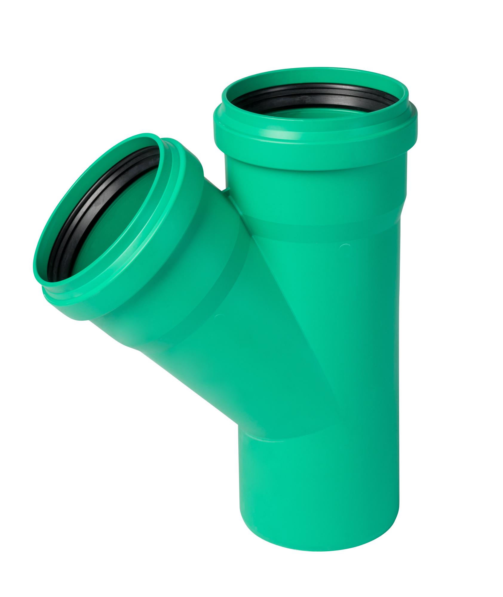 Тройник 125 45 град., ливневой канализации