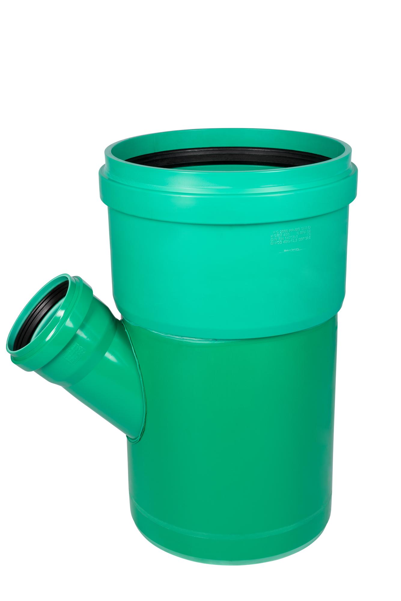 Тройник 400х160 45 град., ливневой канализации