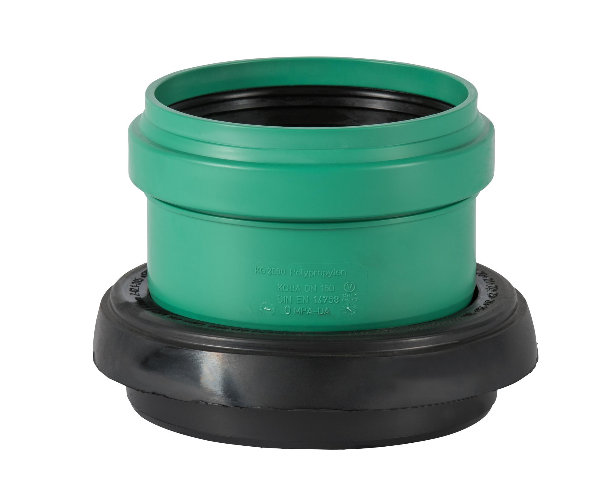 Подключение 150 мм ПП к бетонной трубе, для наружной канализации