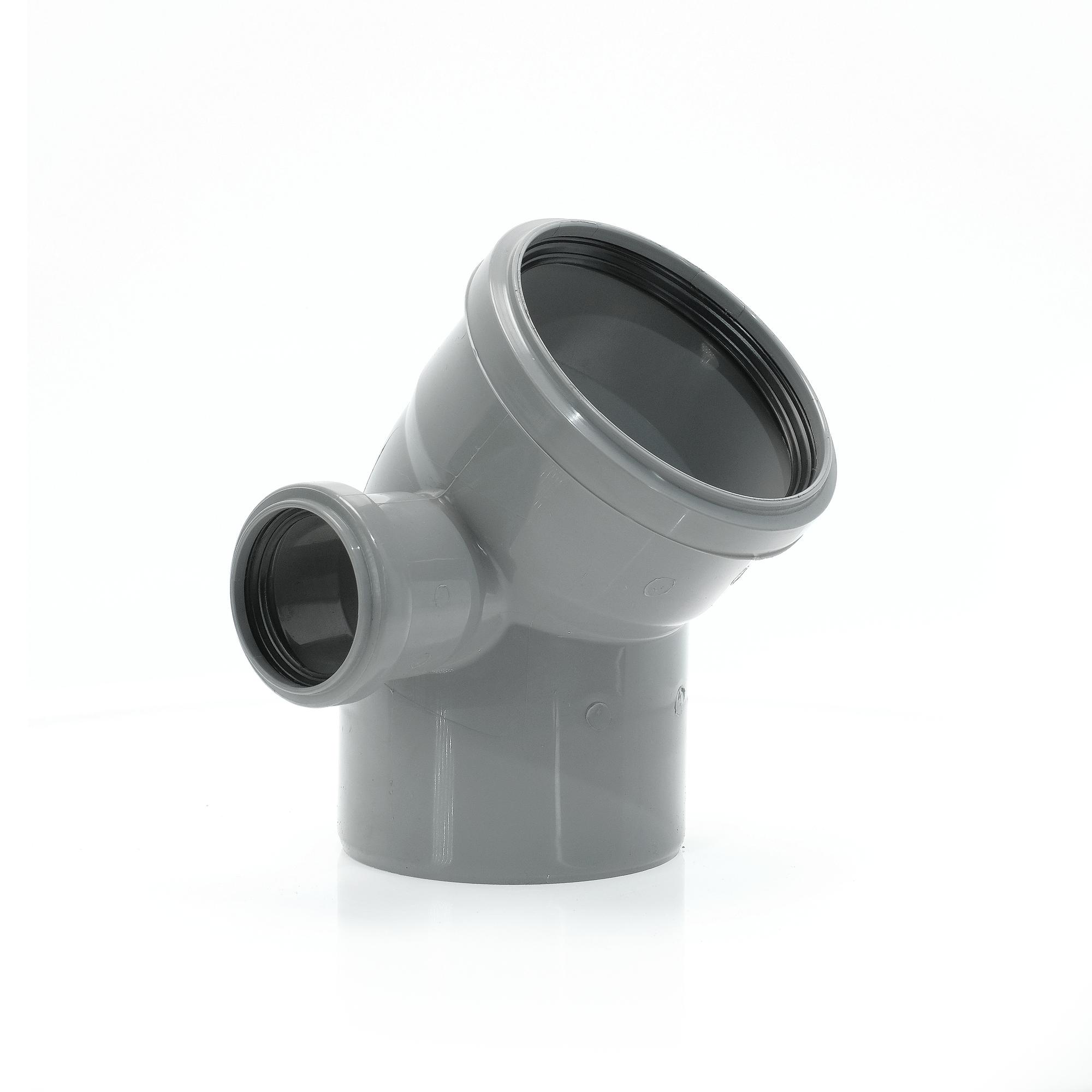 Отвод 110 45 град, с выходом 50 левый