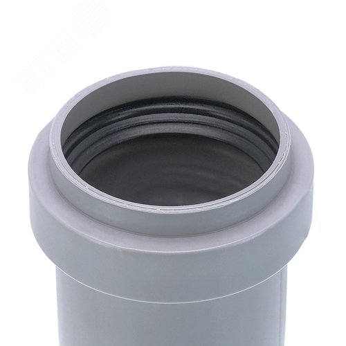 Труба канализационная 32x250 мм НТЕМ однораструбная, серая - фото 3