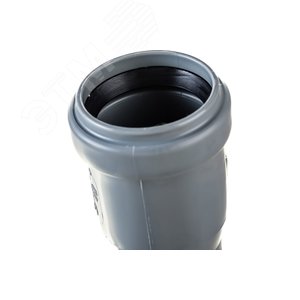 Отвод 32 30 град, для внутренней канализации, серый - фото 5