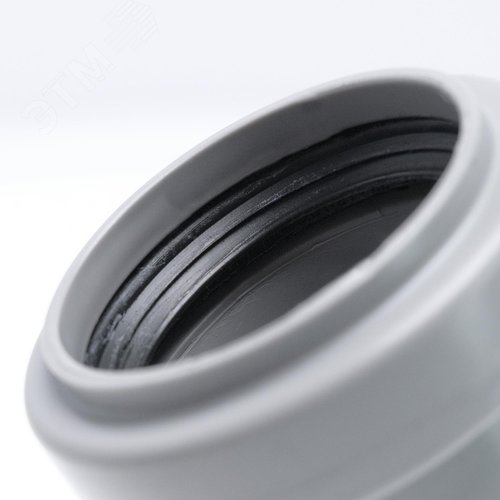 Отвод 32 45 град, для внутренней канализации, серый - фото 3