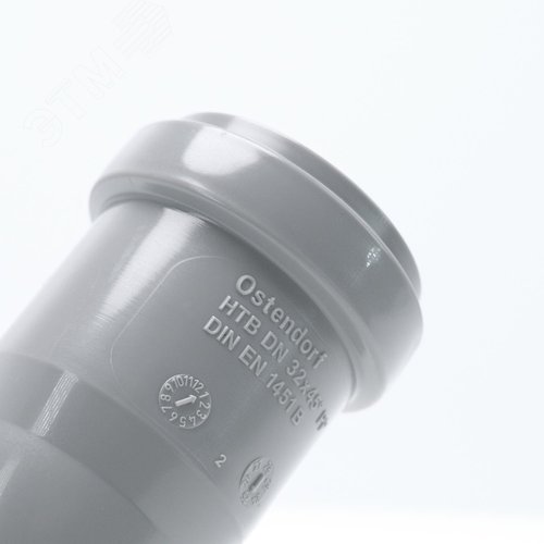 Отвод 32 45 град, для внутренней канализации, серый - фото 4