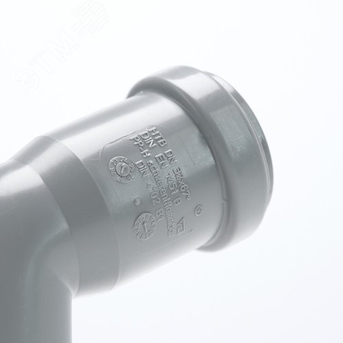 Отвод 32 67 град, для внутренней канализации, серый - фото 4