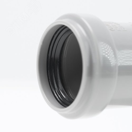 Отвод 32 87 град, для внутренней канализации, серый - фото 3