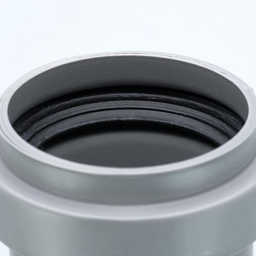 Труба канализационная 40x500 мм НТЕМ однораструбная, серая - фото 3