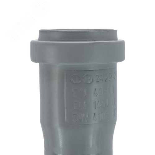 Труба канализационная 40x1000 мм НТЕМ однораструбная, серая - фото 4