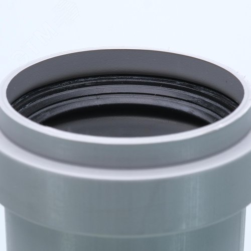 Труба канализационная 50x250 мм НТЕМ однораструбная, серая - фото 3