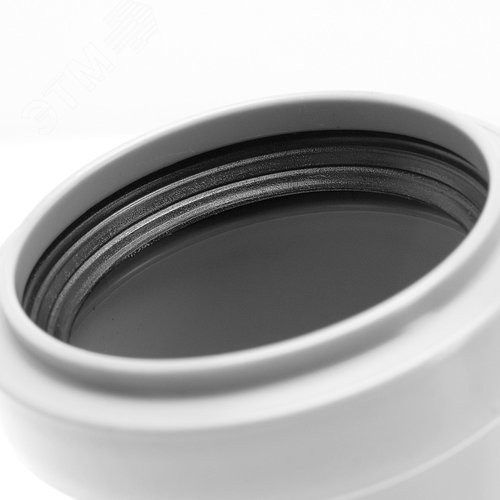 Отвод 50 15 град, для внутренней канализации, серый - фото 3