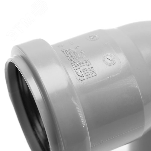 Отвод 50 87 град, для внутренней канализации, серый - фото 4