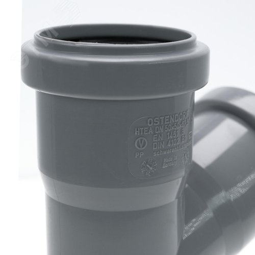 Тройник 50 67 град, канализационный - фото 4