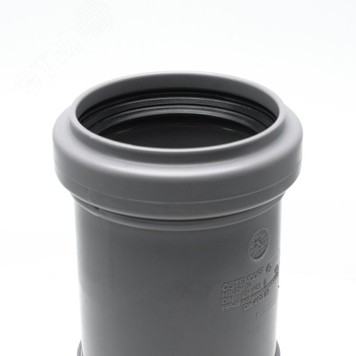 Патрубок 50 мм компенсационный, серый - фото 3
