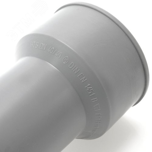 Переходник 50 на чугун, без сальников, тапер для внутренней канализации - фото 4