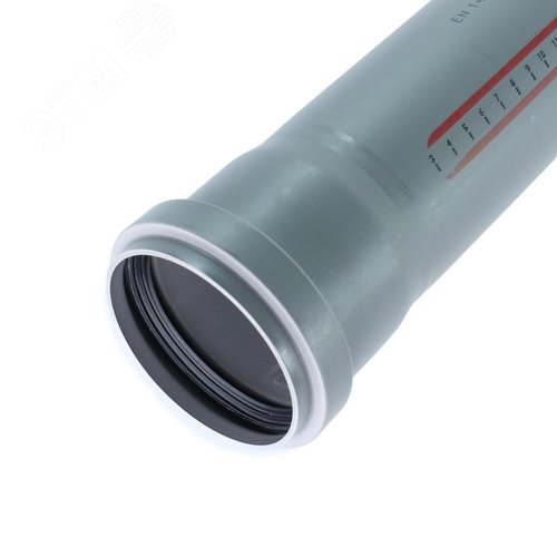 Труба канализационная 75x750 мм НТЕМ однораструбная, серая - фото 1