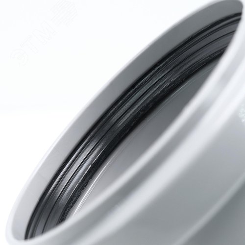 Отвод 75 45 град, для внутренней канализации, серый - фото 3