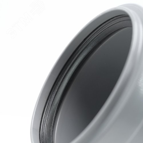 Отвод 75 67 град, для внутренней канализации, серый - фото 3