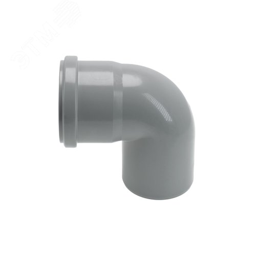 Отвод 75 87 град, для внутренней канализации, серый - фото 2