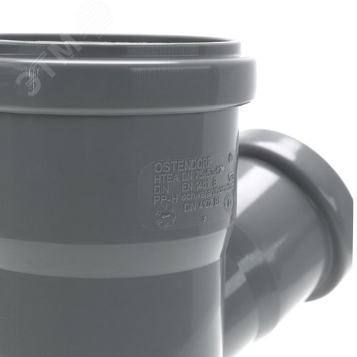 Тройник 75х50 67 град, канализационный - фото 4