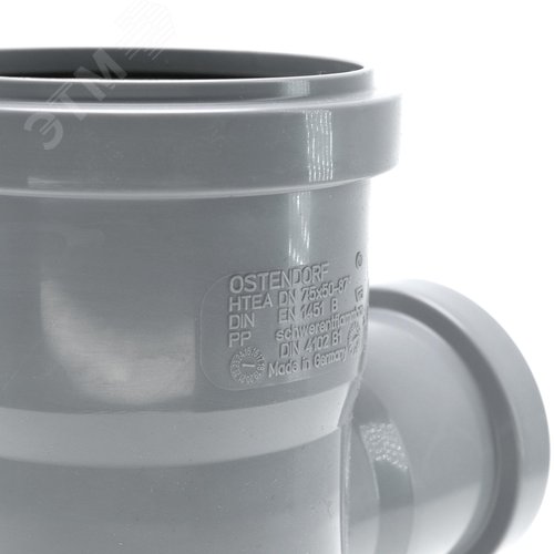 Тройник 75х50 87 град, канализационный - фото 4