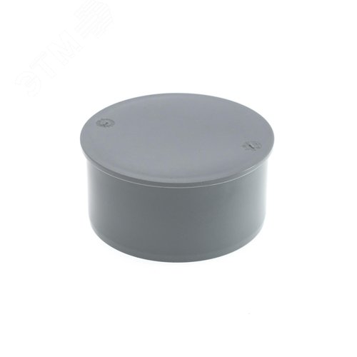 Заглушка 75 мм для внутренней канализации, серая - фото 1