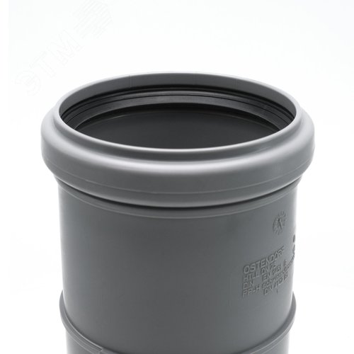 Патрубок 75 мм компенсационный, серый - фото 3