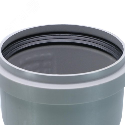 Труба канализационная 90x150 мм НТЕМ однораструбная, серая - фото 3