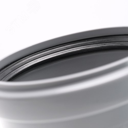 Отвод 90 15 град, для внутренней канализации, серый - фото 3